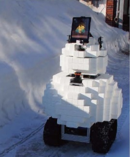 積雪寒冷地のための移動ロボット